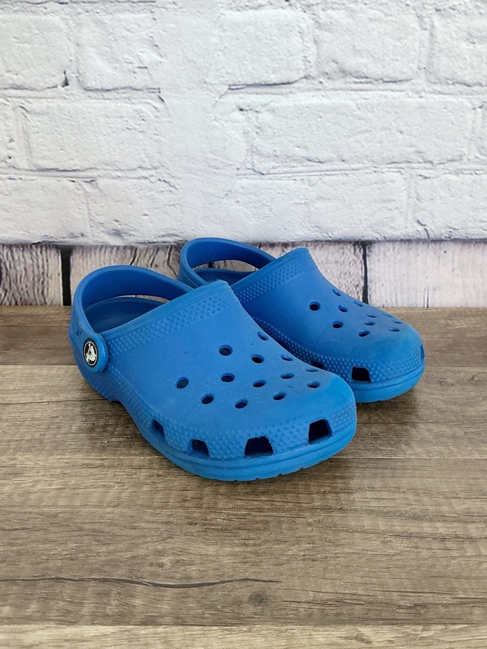 Kids Crocs Blue Shoes Child Size 12